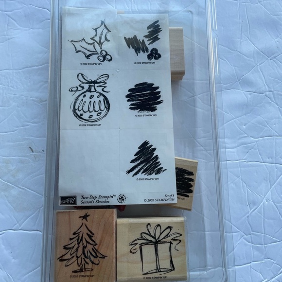 20 Pieces Stampin Up! Wood Stamps Two Step AND Cute Converse - Picture 5 of 7